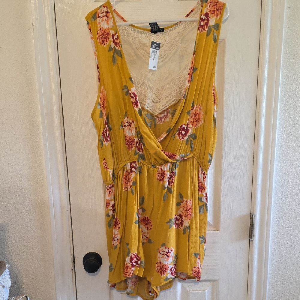 Rue21 Yellow Floral Dress